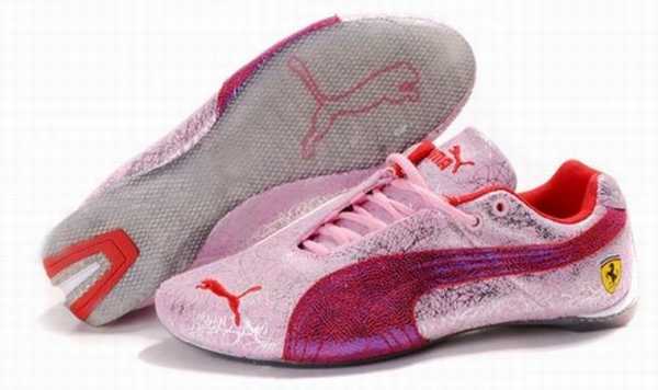 basket puma cuir marron