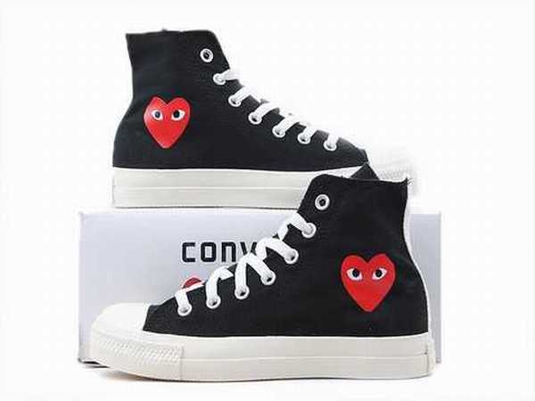 converse cuir rouge homme
