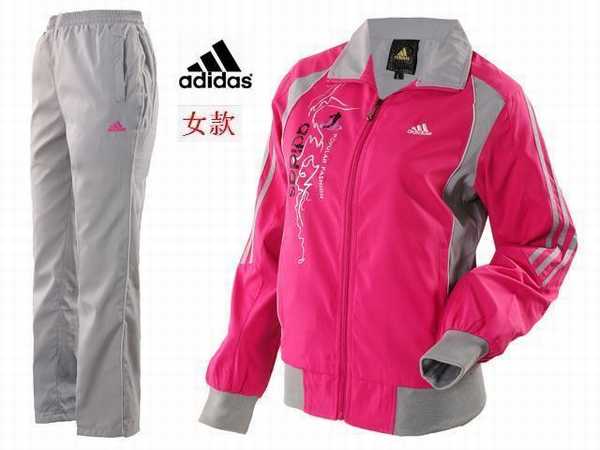 survetement rose fluo adidas