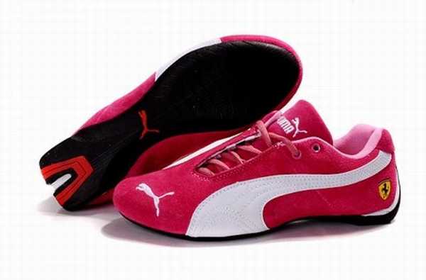 basket puma cuir marron