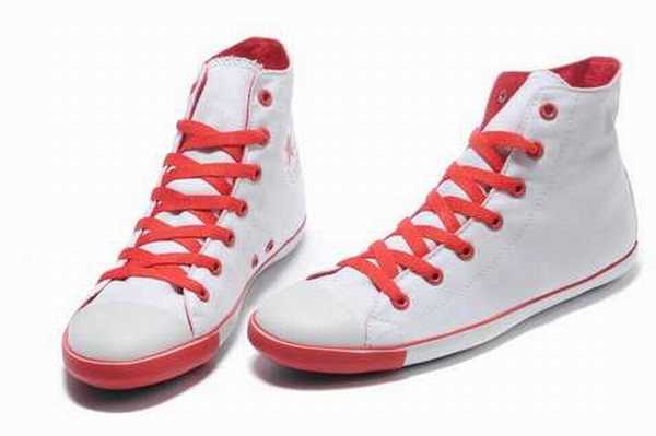 converse all star cuir rouge